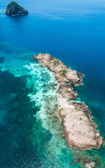 Pulau Tokong Kemudi, isolated island close to Rawa Island in Malaysia