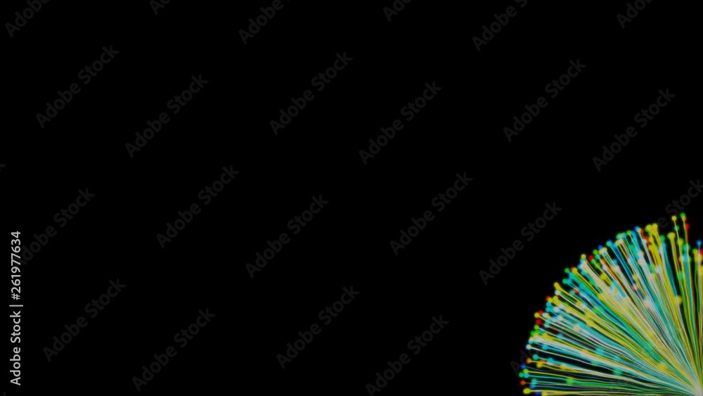 Sticker magical particle in many colors in alpha channel