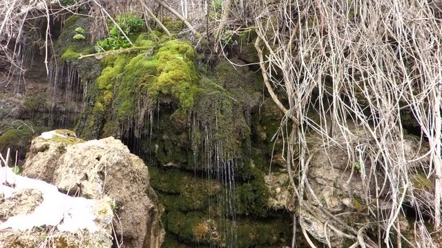 The Unknown Bulgaria. Waterfall Sovata, located near Provadia, between the villages of Nenovo and Nevsha, in northern Bulgaria.