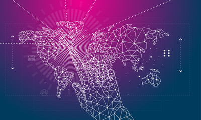 Abstract future realistics shape objects. Innovations blend systems and technologies in big data. development  technology automatically process. black and full color future style.