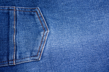 jeans pocket with copy space for text