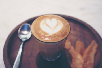 coffee latte art in cup