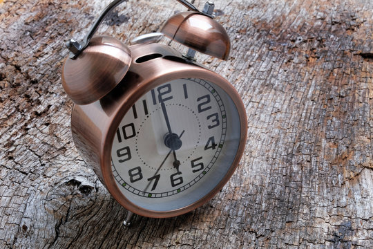 Vintage Alarm clock set for 6am