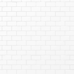 White Brick Wall Vector Background