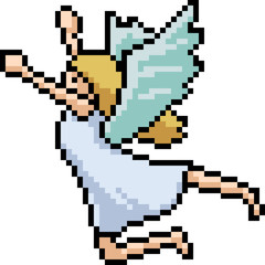 Fototapeta premium vector pixel art fairy