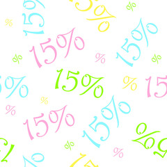 Sale colorful Seamless pattern