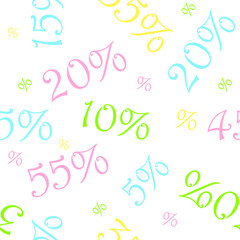 Sale colorful Seamless pattern