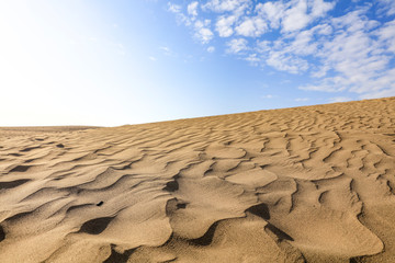 Summer background of sand on beach and free space for your decoration. 