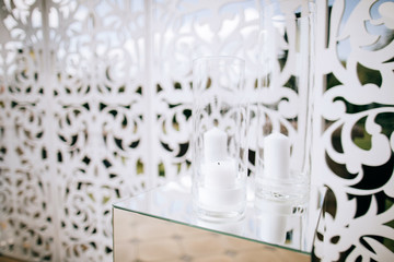 wedding decorations and candles 