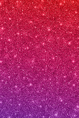 Glitter texture with red purple color gradient. Vector