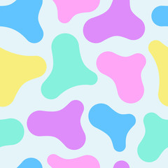 Abstract seamless pattern with multi-colored spots. Vector illustration