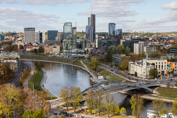 View of Vilnius from the high point . Lithuania