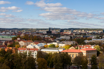 Fototapeta na wymiar View of Vilnius from the high point . Lithuania