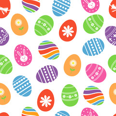 Fototapeta premium Background with Easter eggs.