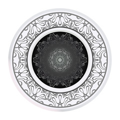 Decorative Mandala. Vector Illustration. Isolated. Tribal Ethnic Ornament With Mandala. Anti-Stress Therapy Pattern. Indian, Moroccan, Mystic, Ottoman Motifs.