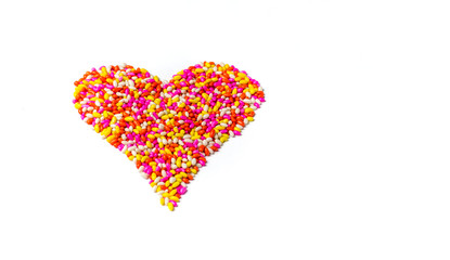 heart shape sweet candies