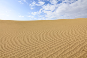 Summer background of sand on beach and free space for your decoration. 