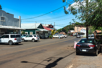 Main Street in Eleele, Kauai, Hawaii