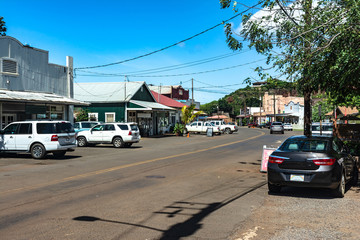 Main Street in Eleele, Kauai, Hawaii