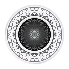 Decorative Mandala. Vector Illustration. Isolated. Tribal Ethnic Ornament With Mandala. Anti-Stress Therapy Pattern. Indian, Moroccan, Mystic, Ottoman Motifs.