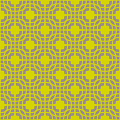 Gray pattern on light green background. Seamless pattern. Abstract vector.