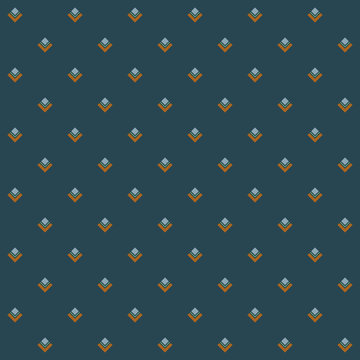 Seamless small diamond motif pattern