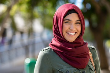 Muslim young woman wearing hijab