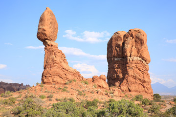 Fototapeta na wymiar Balanced Rock in Arches National Park, Utah, USA