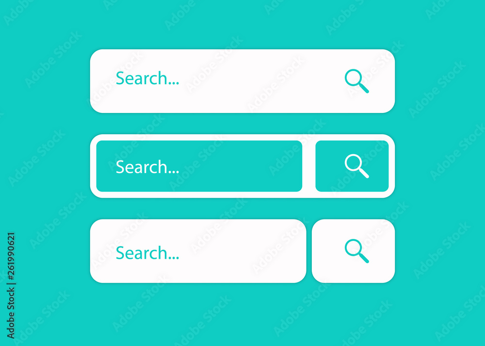 Poster search bar. search boxes ui template. ui interface template isolated on background