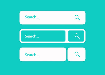 Obraz premium Search bar. Search boxes ui template. UI interface template isolated on background