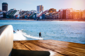 Summer time on beach and people. 