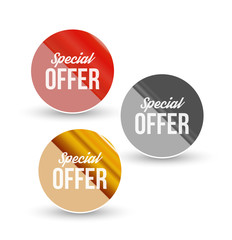 Special offer banners. Vector illustration.