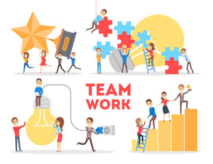 Business teamwork concept. Idea of partnership and cooperation