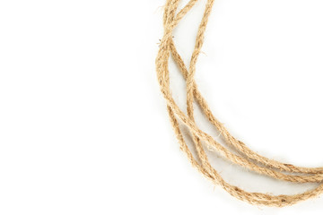 rope on white background.