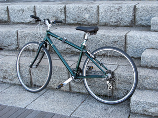 Fototapeta na wymiar 町の自転車