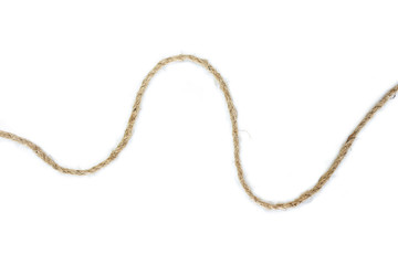rope on white background.