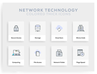 Network Technology Infographic Design