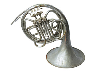 Old vintage French horn
