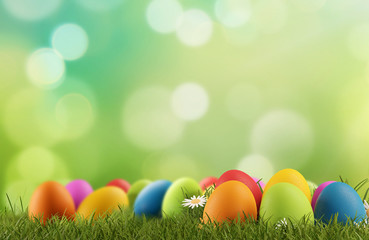 Easter eggs 3d-illustration