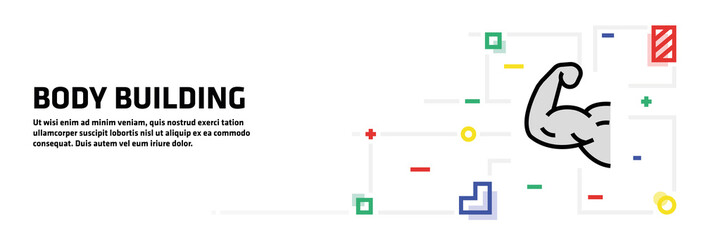 Body Building Banner Concept