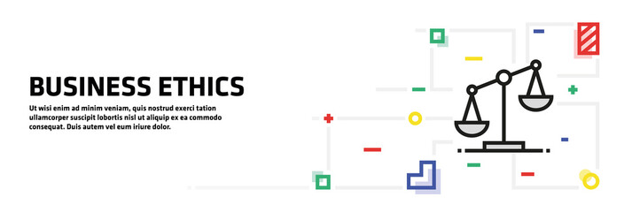 Business Ethics Banner Concept