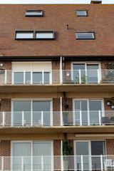 Naklejka premium Modern apartment balcony in Middelkerke