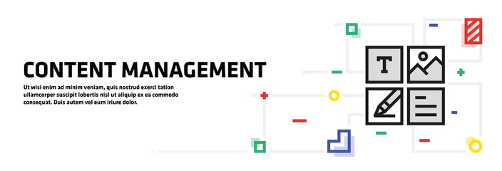 Content Management Banner Concept