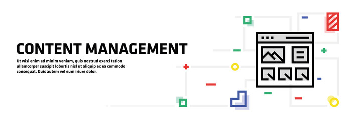 Content Management Banner Concept