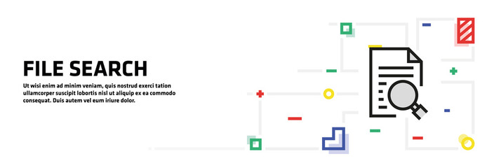 File Search Banner Concept