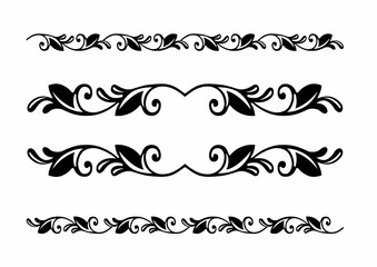 Silhouette of a frieze
