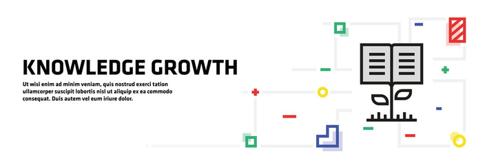 Knowledge Growth Banner Concept