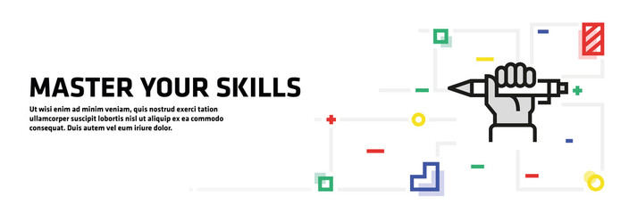 Master Your Skills Banner Concept