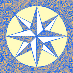 Psychedelic-abstract Wind rose