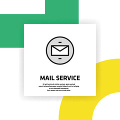 Mail Service Icon Concept